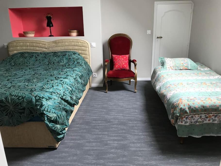 Longere A La Campagne Au Calme Villa Villiers-sur-Loir Luaran gambar